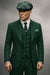 Brand New Quality 1920's English Style Peaky Blinders Style Vested Peaky Blinder Suit - Peaky Blinders Outfit + Overcoat + Hat (Peaky Blinder Custome)