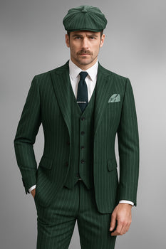 Brand New Quality 1920's English Style Peaky Blinders Style Vested Peaky Blinder Suit - Peaky Blinders Outfit + Overcoat + Hat (Peaky Blinder Custome) - Image 89