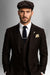 Brand New Quality 1920's English Style Peaky Blinders Style Vested Peaky Blinder Suit - Peaky Blinders Outfit + Overcoat + Hat (Peaky Blinder Custome)