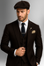 Brand New Quality 1920's English Style Peaky Blinders Style Vested Peaky Blinder Suit - Peaky Blinders Outfit + Overcoat + Hat (Peaky Blinder Custome)