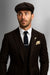 Brand New Quality 1920's English Style Peaky Blinders Style Vested Peaky Blinder Suit - Peaky Blinders Outfit + Overcoat + Hat (Peaky Blinder Custome)