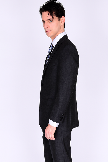 Mantoni Suit Brand Men’s Suit-Solid Gray- High End Suits - High Quality Suits - Image 7