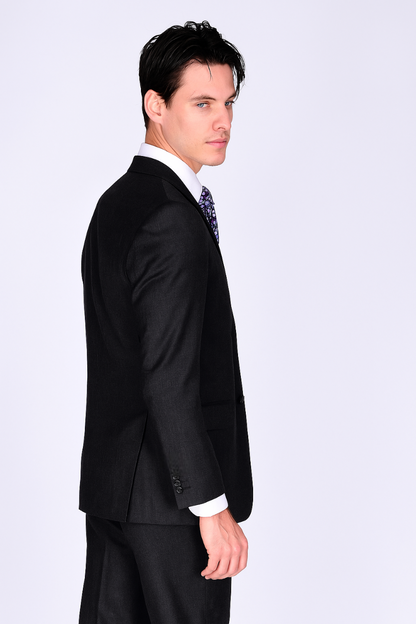 Mantoni Suit Brand Men’s Suit-Solid Gray- High End Suits - High Quality Suits - Image 8