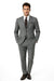 Mantoni Suit - Signature Menswear Wool Fabric SuitsOutlet - Brand Men's 2 Button Suit Virgin Gray - High End Suits - High Quality Suits - 100% Percent Wool Fabric Suit - Worsted Wool Business Suit