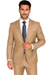 Mantoni Suit - Signature Menswear Wool Fabric SuitsOutlet -  Brand Men's Two Button  Solid Double Vent Camel Suit- High End Suits - High Quality Suits