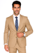Mantoni Suit - Signature Menswear Wool Fabric SuitsOutlet -  Brand Men's Two Button  Solid Double Vent Camel Suit- High End Suits - High Quality Suits