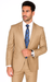 Mantoni Suit - Signature Menswear Wool Fabric SuitsOutlet -  Brand Men's Two Button  Solid Double Vent Camel Suit- High End Suits - High Quality Suits