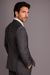 Mantoni Suit - Signature Menswear Wool Fabric SuitsOutlet -  Brand Men's 2 Button Slim Cut Suit Charcoal Gray- High End Suits - High Quality Suits
