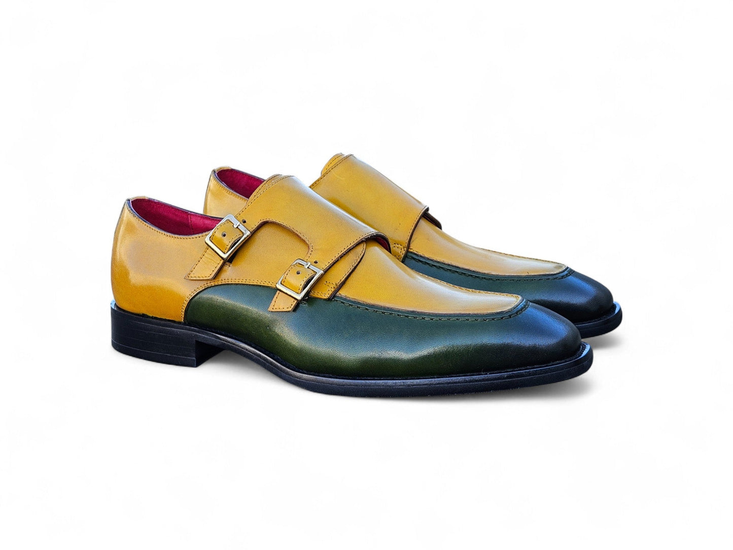 Double Monk Strap Two Tone Loafer - Image 13
