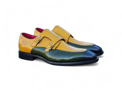 Double Monk Strap Two Tone Loafer - Image 13