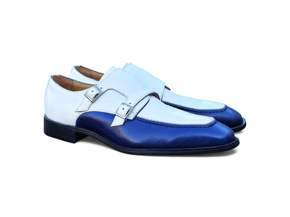 Double Monk Strap Two Tone Loafer - Image 9