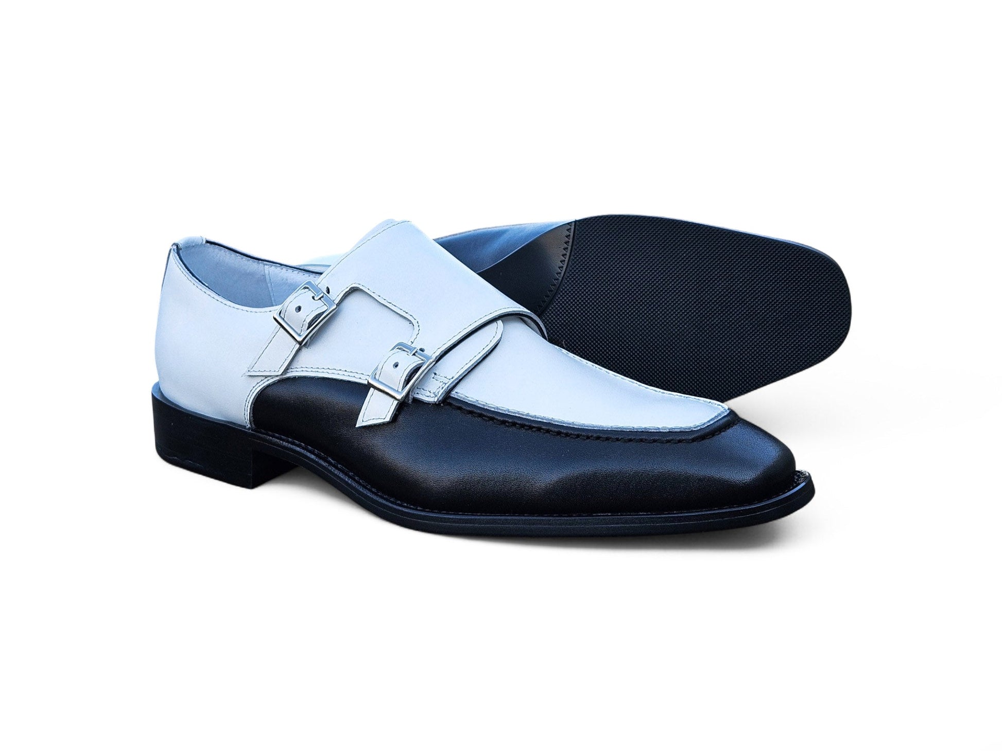 Double Monk Strap Two Tone Loafer - Image 2