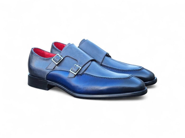 Double Monk Strap Two Tone Loafer - Image 5