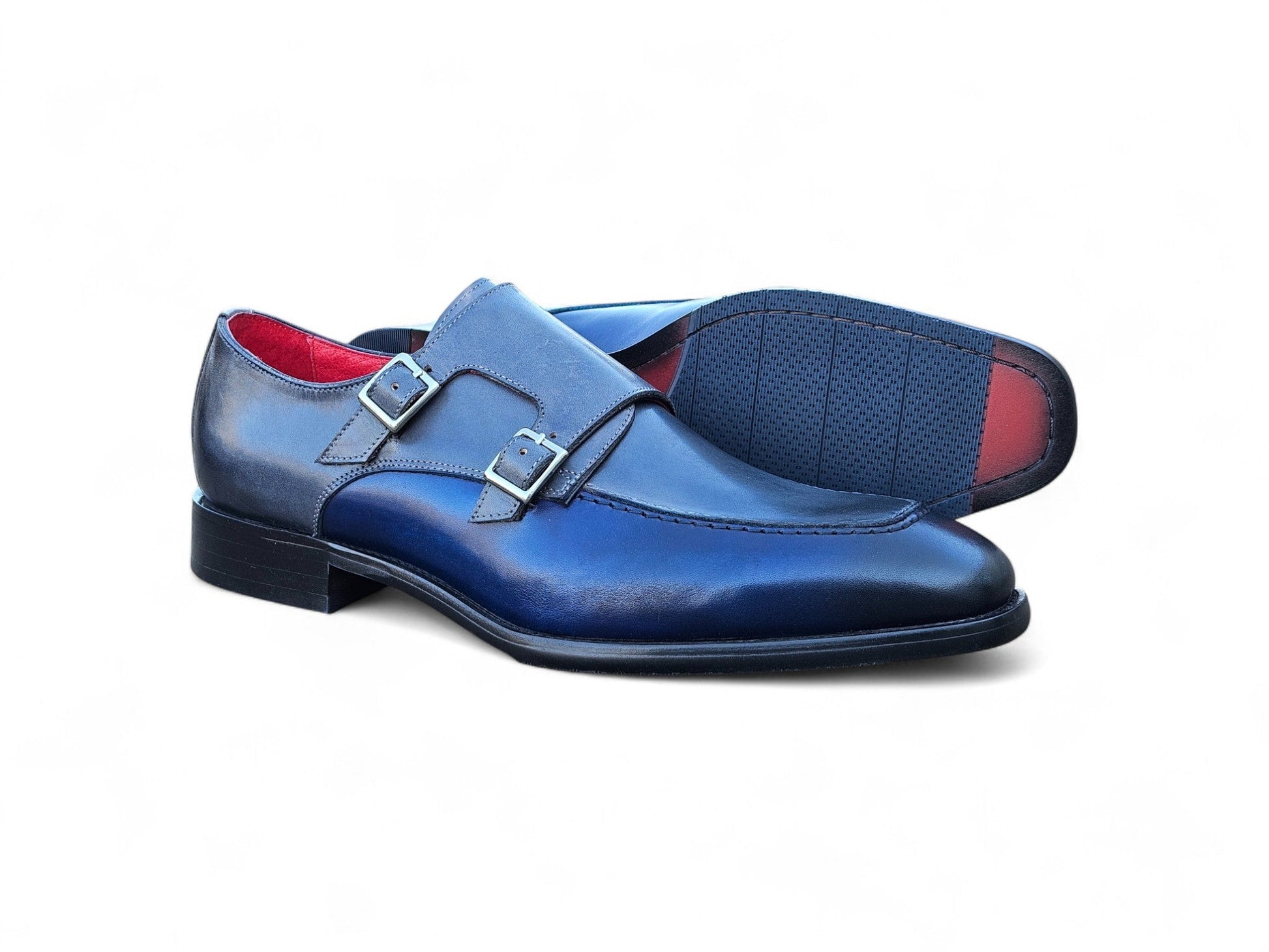 Double Monk Strap Two Tone Loafer - Image 6