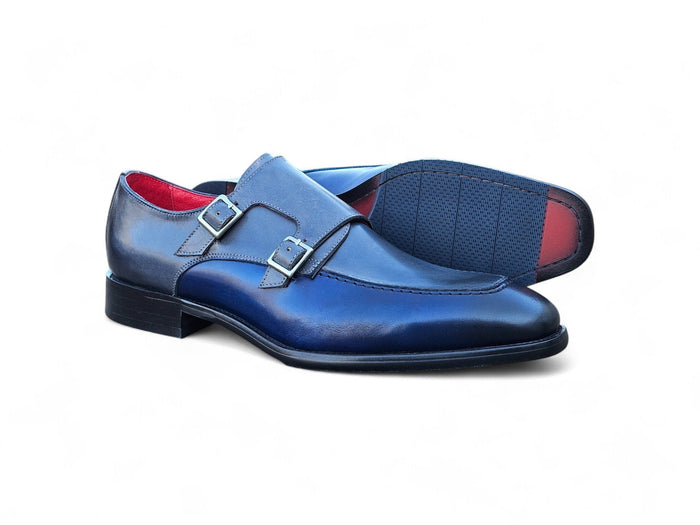 Double Monk Strap Two Tone Loafer - Image 6
