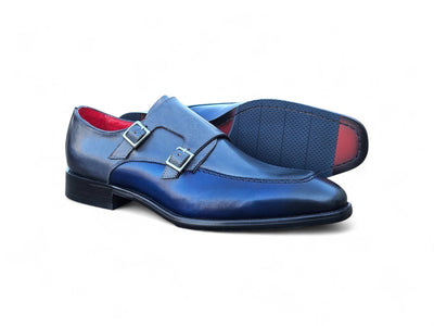 Double Monk Strap Two Tone Loafer