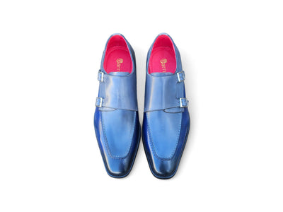 Double Monk Strap Two Tone Loafer