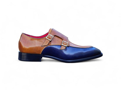 Double Monk Strap Two Tone Loafer - Image 19