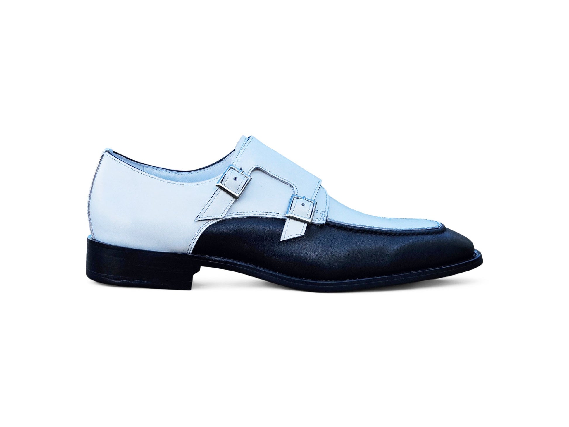Double Monk Strap Two Tone Loafer - Image 3