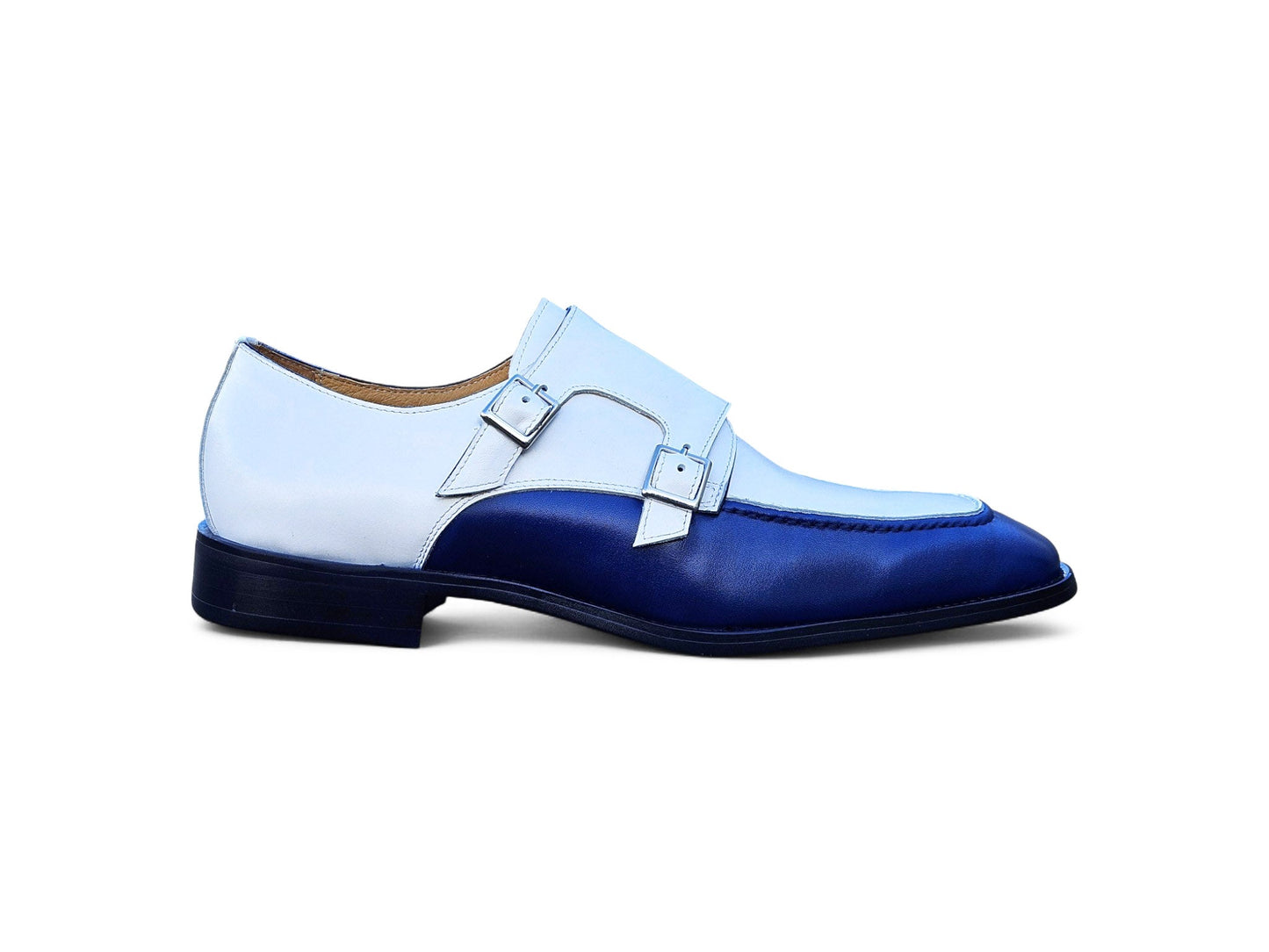 Double Monk Strap Two Tone Loafer - Image 11