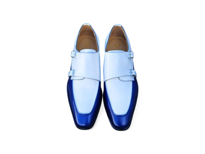 Double Monk Strap Two Tone Loafer - Image 12