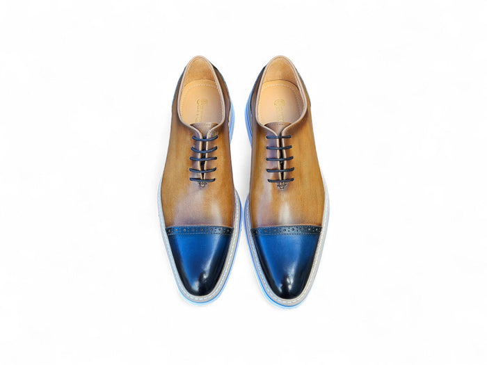 Carrucci Two Tone Cap toe Calfskin Oxford