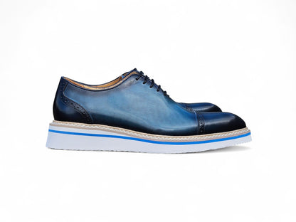 Carrucci Two Tone Cap toe Calfskin Oxford