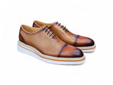 Carrucci Two Tone Cap toe Calfskin Oxford
