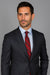 Men's Tiglio Suit - Signature Menswear Wool Fabric SuitsOutlet - Brand patterned 2-button Dark Grey Suit - High End Suits - High Quality Suits