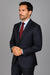 Men's Tiglio Suit - Signature Menswear Wool Fabric SuitsOutlet - Brand patterned 2-button Dark Grey Suit - High End Suits - High Quality Suits