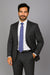 Men's Tiglio Suit - Signature Menswear Wool Fabric SuitsOutlet - Brand Charcoal Grey 2-button Suit  - High End Suits - High Quality Suits