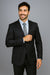 Authentic Tiglio Brand Men's Black 2-button Suit - High End Suits - High Quality Suits