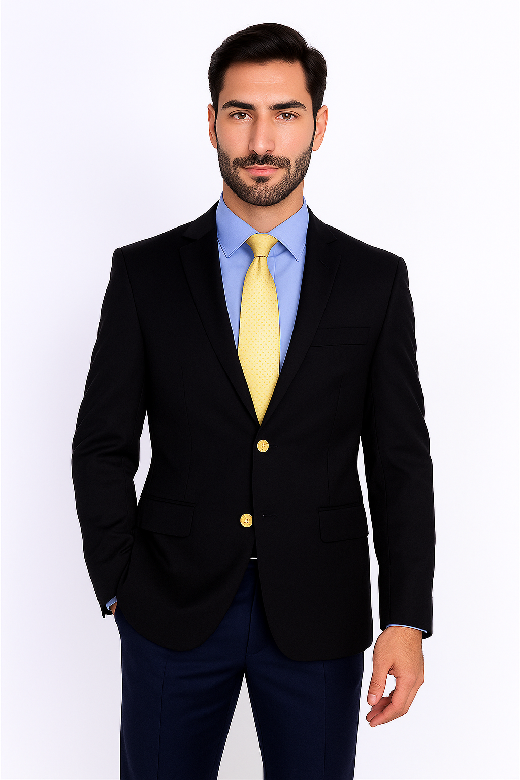 Men's Sport Coat Black Mantoni Suit - Signature Menswear Wool Fabric SuitsOutlet - Brand - High End Suits - High Quality Suits - Image 9