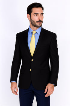 Men's Sport Coat Black Mantoni Suit - Signature Menswear Wool Fabric SuitsOutlet - Brand - High End Suits - High Quality Suits - Image 10