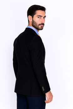 Men's Sport Coat Black Mantoni Suit - Signature Menswear Wool Fabric SuitsOutlet - Brand - High End Suits - High Quality Suits - Image 2