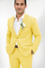 Mens Cotton Suit - Yellow Summer Suit