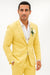 Mens Cotton Suit - Yellow Summer Suit
