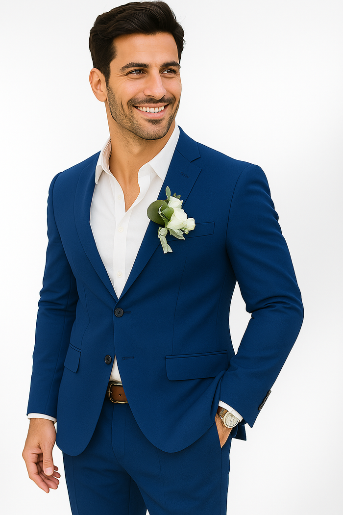 Mens Cotton Suit - Royal Summer Suit - Image 3