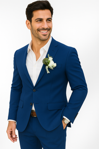 Mens Cotton Suit - Royal Summer Suit