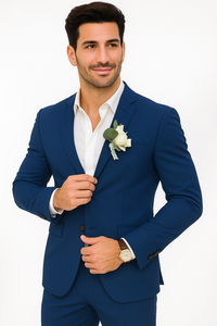 Mens Cotton Suit - Royal Summer Suit