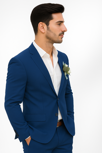 Mens Cotton Suit - Royal Summer Suit - Image 7