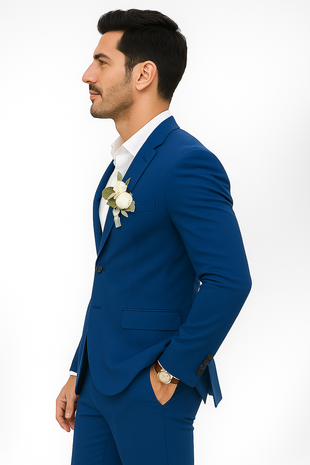 Mens Cotton Suit - Royal Summer Suit - Image 4