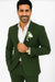 Mens Cotton Suit - Olive Summer Suit