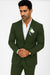 Mens Cotton Suit - Olive Summer Suit