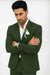Mens Cotton Suit - Olive Summer Suit