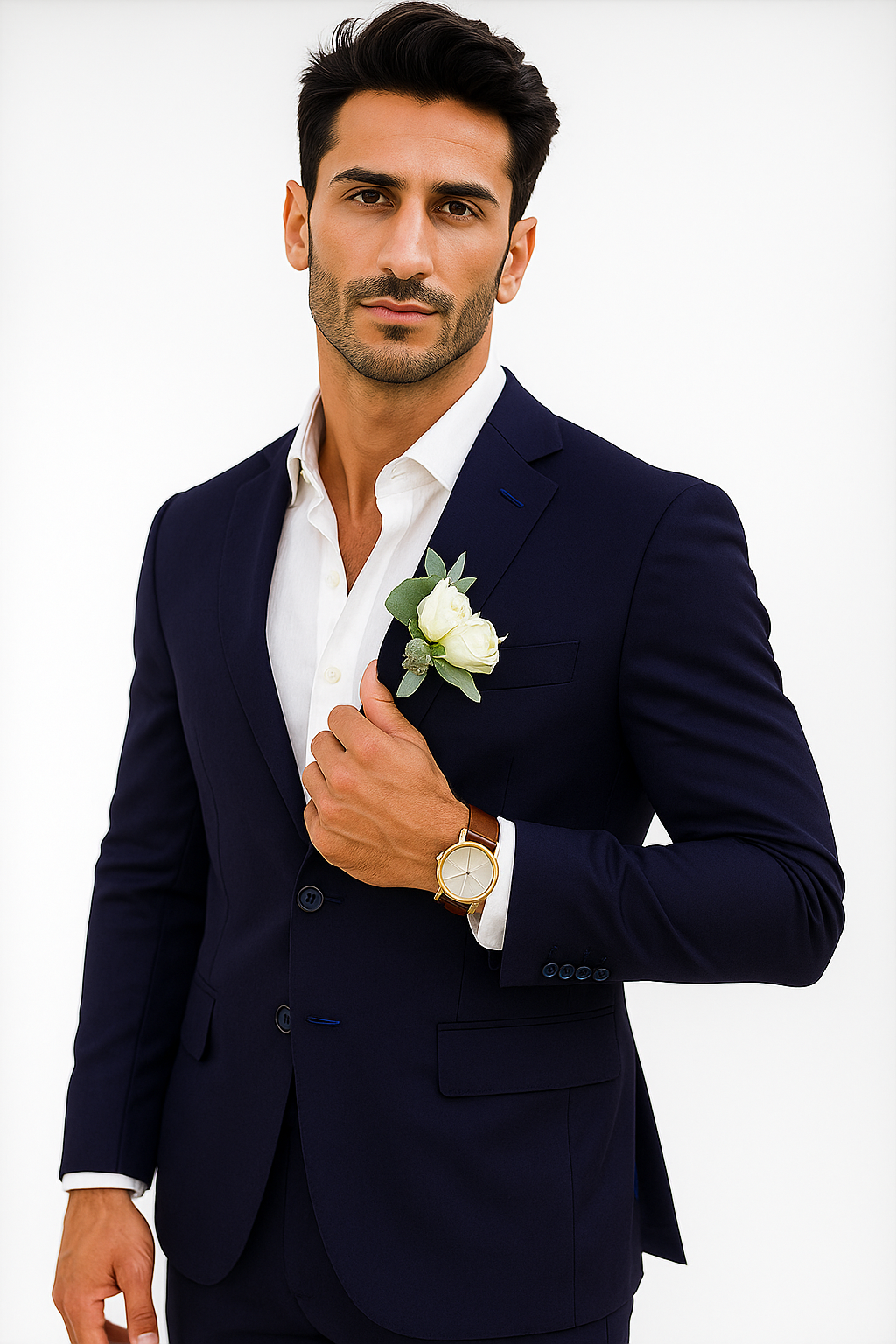 Mens Cotton Suit - Mid Night Summer Suit - Image 3