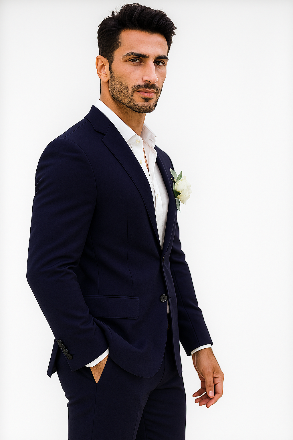 Mens Cotton Suit - Mid Night Summer Suit - Image 6