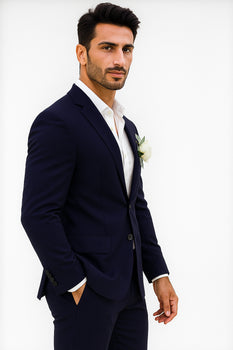 Mens Cotton Suit - Mid Night Summer Suit - Image 6