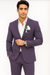 Mens Cotton Suit - Purple Summer Suit