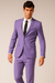 Mens Cotton Fabric Suit - Lavender Suit For Summer